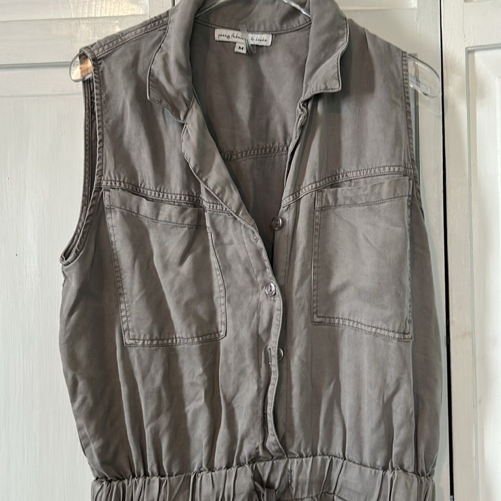 Young Fabulous & Broke Taupe Jumpsuit - Size M - Picture 7 of 12
